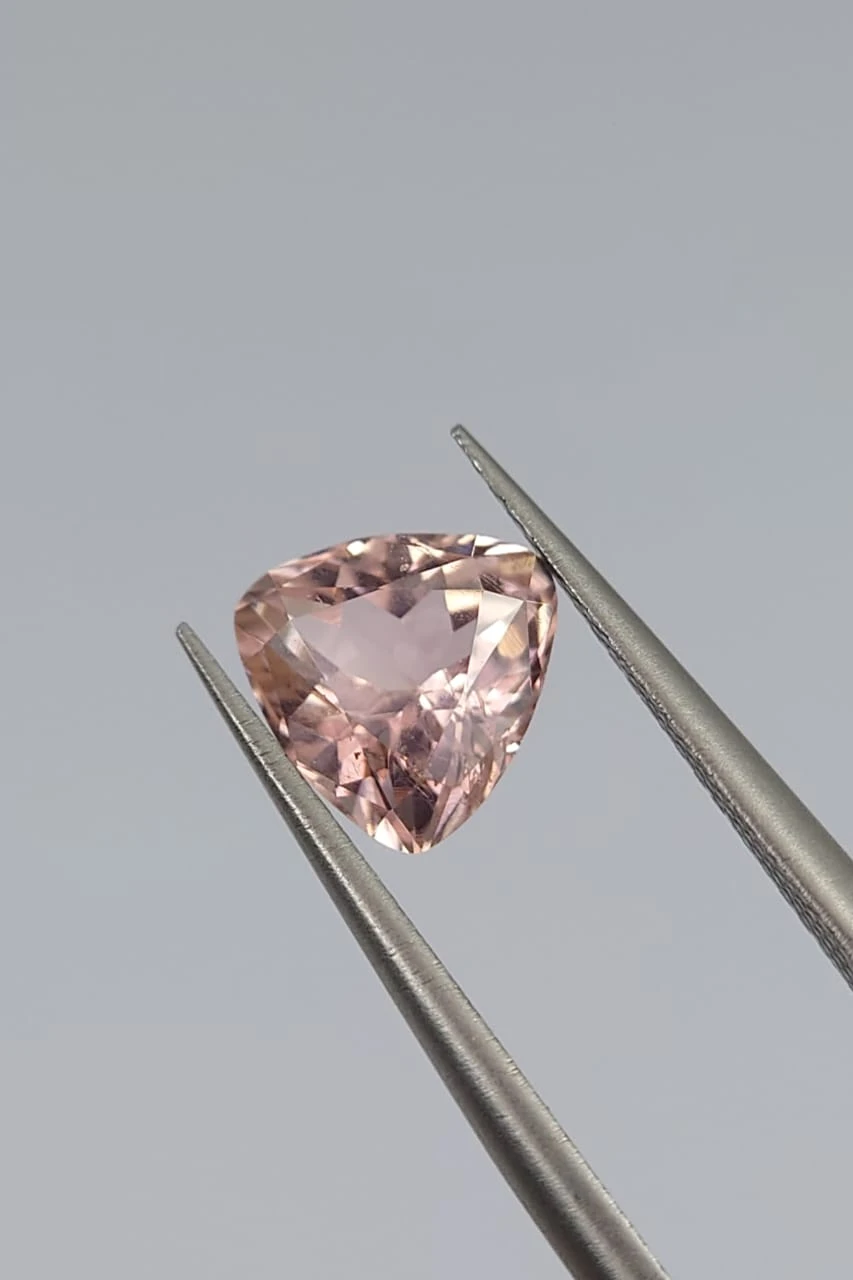 1.4ct Natural Tourmaline Triangular Cut From Afghanistan — view 2
